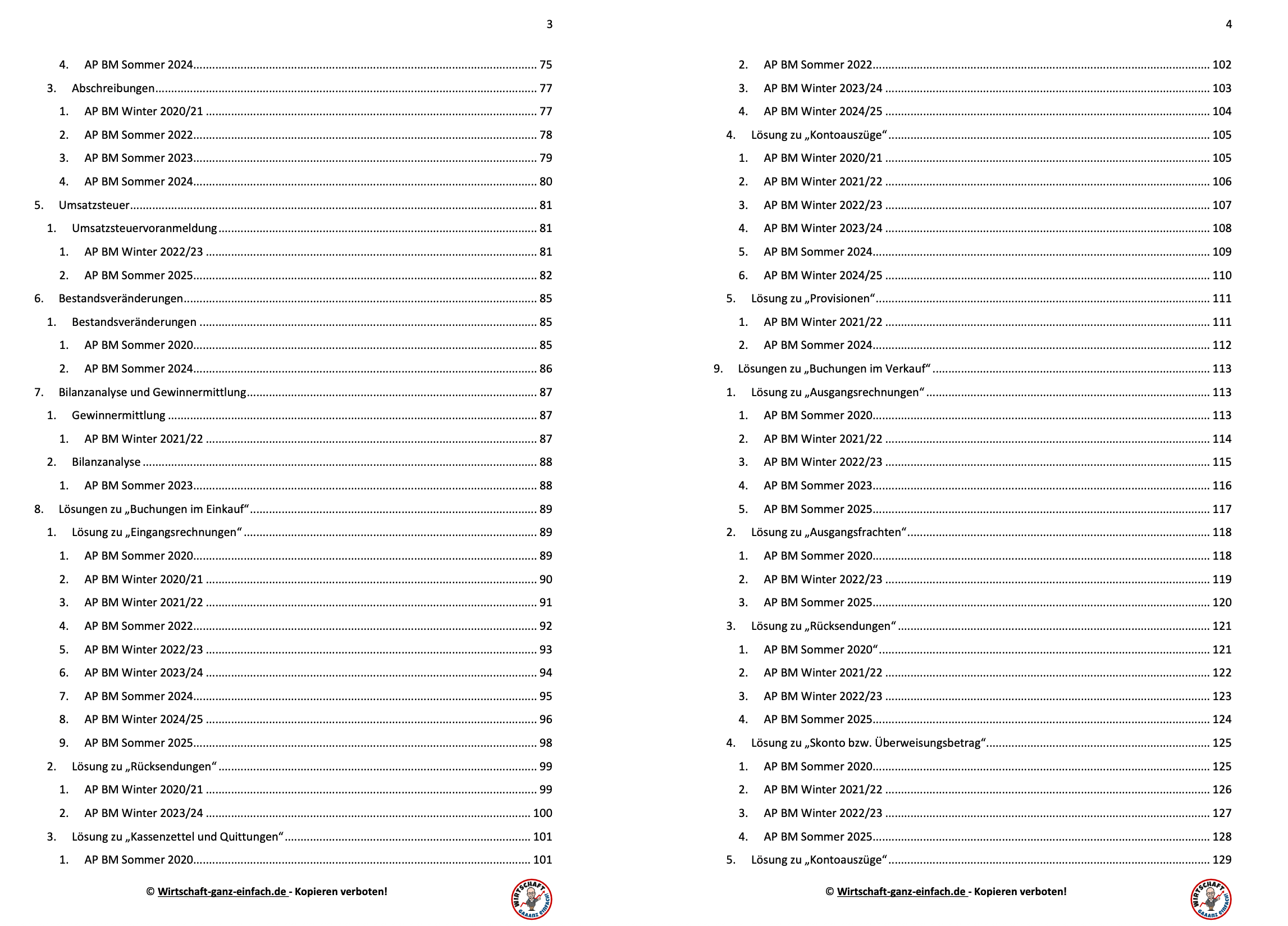 Themen Buchführung AP2 Auswertung der letzten 10 IHK-Prüfungen Buchführung AP2 Kaufleute für Büromanagement